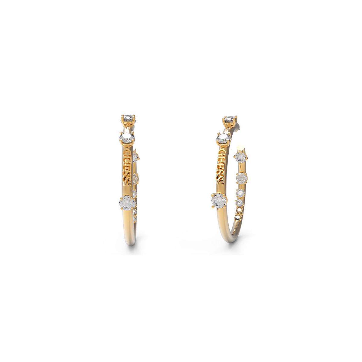 BOUCLES D'OREILLES GUESS FEMME SIMPLE ACIER